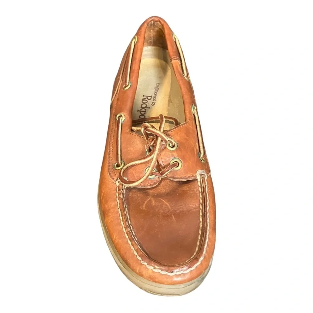 Rockport Perth Leather Boat Shoes Size 8M